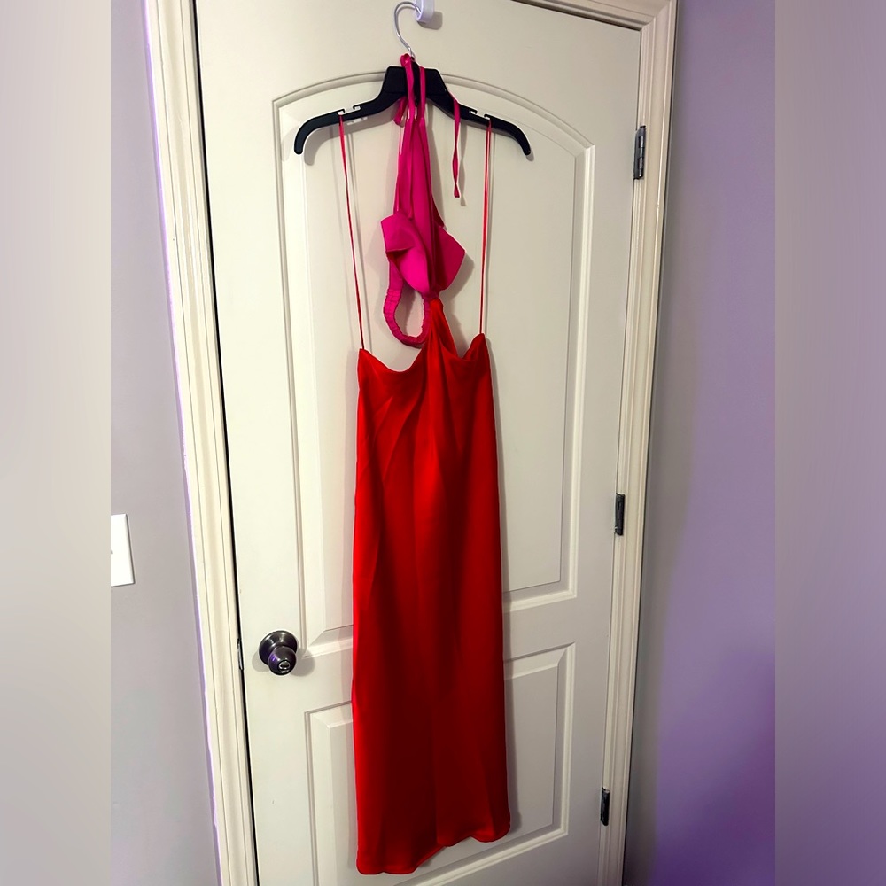 Pink and Red Fashion Nova Dress